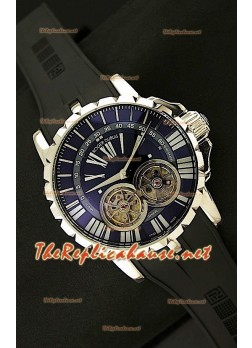 Roger Dubuis Excalibur Chronoexcel Dual Tourbillon in Black Dial 