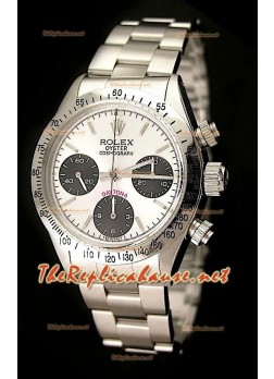Rolex Cosmograph Daytona Vintage 6265 Swiss Watch in White Dial
