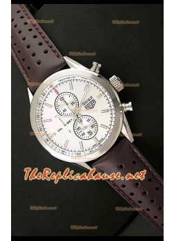 Tag Heuer SLR 300 Japanese Quartz Chronograph in White Dial