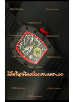 Richard Mille RM036 Jean Todt Forged Carbon Bezel Titanium Watch - Red Edition