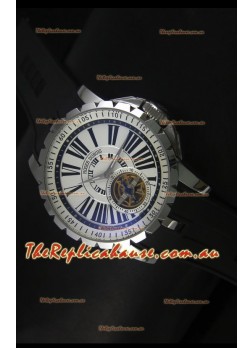 Roger Dubuis Excalibur Tourbillon Watch Japanese Movement - White Dial