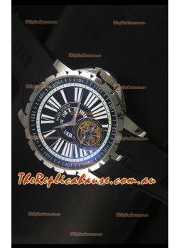 Roger Dubuis Excalibur Tourbillon Watch Japanese Movement - Black Dial