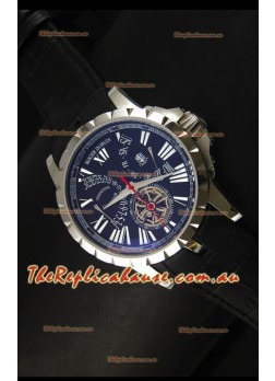 Roger Dubuis Excalibur Calendar Watch in Black Dial 