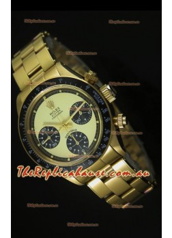 Rolex Daytona 6263 Cosmograph White Dial in Gold Case