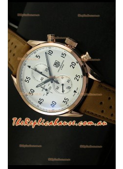 Tag Heuer Carrera 1887 SpaceEX Edition Japanese Quartz Watch in Pink Gold