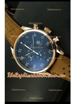 Tag Heuer Carrera 1887 SpaceEX Edition Japanese Quartz Watch in Pink Gold