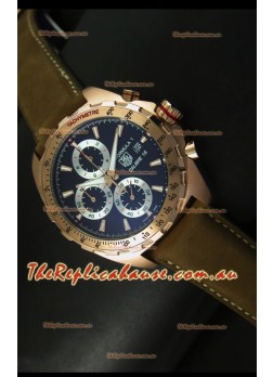 Tag Heuer Calibre 16 Rose Gold Timepiece in Black Dial Timepiece