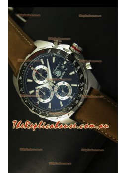 Tag Heuer Calibre 16 Stainless Steel Timepiece in Black Dial