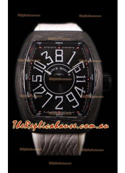 Franck Muller Vanguard Carbon Casing Black Indexes Swiss Timepiece