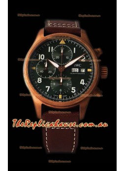 IWC Pilot's Chronograph Spitfire Broze Case - 1:1 Mirror Replica