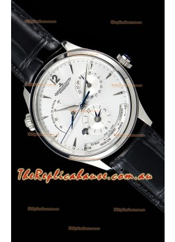 Jaeger LeCoultre Master Geographic Power Reserve 904L Steel Swiss Timepiece