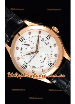 Jaeger LeCoultre Master Control Rose Gold Swiss Replica Timepiece 