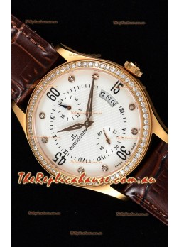Jaeger LeCoultre Master Control Rose Gold Swiss Replica Timepiece 