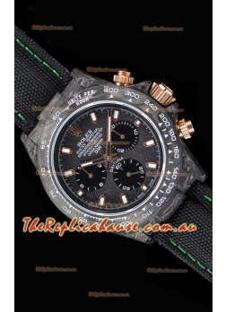 Rolex Daytona DiW Forged Cabon Casing 1:1 Mirror Replica with Nylon Strap 