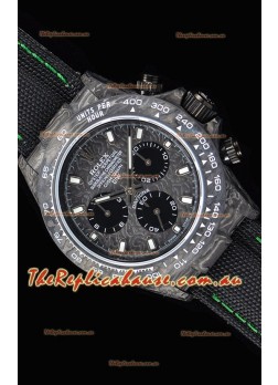 Rolex Daytona DiW Forged Cabon Casing 1:1 Mirror Replica with Nylon Strap 