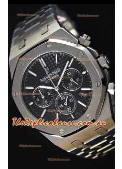 Audemars Piguet Royal Oak Chronograph Black Dial Swiss Quartz Replica Watch  - 41MM