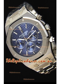 Audemars Piguet Royal Oak Chronograph Blue Dial Swiss Quartz Replica Watch  - 41MM