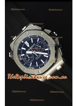 Audemars Piguet Royal Oak Offshore Diver Chronograph Swiss Quartz Replica Watch in Black Dial