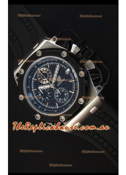 Audemars Piguet Royal Oak Survivor Chronograph Swiss Quartz Watch in Black Dial