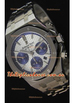 Audemars Piguet Royal Oak Chronograph White Dial Steel Strap Swiss Replica Watch 