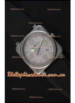 Bell & Ross BR03-92 Horolum Grey Dial Rubber Strap Swiss Replica Watch 1:1 Mirror Replica