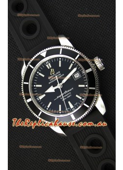Breitling SuperOcean Heritage II B20 42MM Black Dial Black Bezel Swiss Replica Watch - 1:1 Mirror Edition