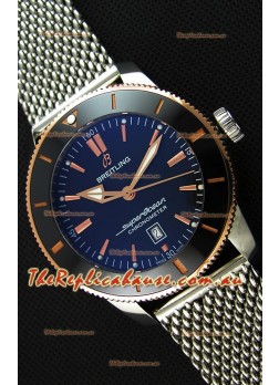 Breitling SuperOcean Heritage II B20 44MM Black Dial Two Tone Bezel 1:1 Mirror Replica