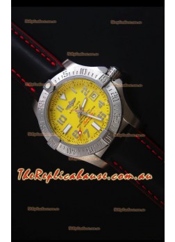 Breitling Avenger II Seawolf Black Leather Strap 45MM - 1:1 Mirror Replica Watch