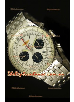 Breitling Navitimer 01 Swiss 1:1 Mirror Updated 2017 Replica Watch in White Dial