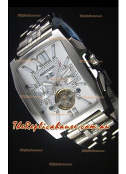 Breitling For Bentley Flying B Japanese Chronograph Watch in White Dial