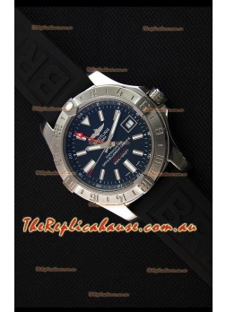 Breitling Avenger II GMT Swiss 1:1 Mirror Replica Watch in Black Dial 