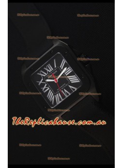 Cartier Santos DLC Swiss Replica Watch 38.5MM