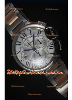 Ballon De Cartier Chronograph in Rose Gold Two Tone Case - 1:1 Mirror Replica