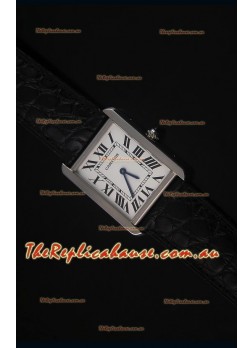 Cartier Tank Solo Swiss Quartz Leather Strap Small Size 24MM Wide