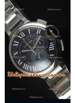 Ballon De Cartier Chronograph in Stainless Steel Case - 1:1 Mirror Replica