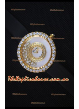 Chopard Happy Dreams 36MM Black Strap in White Dial