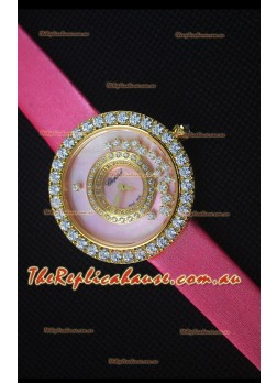 Chopard Happy Dreams 36MM in Pink Dial and Pink Strap