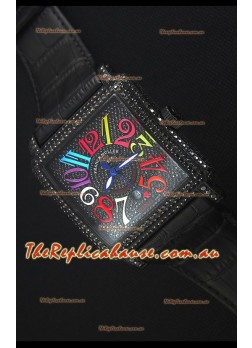 Franck Muller Conquistador King Automatic Crazy Colors Swiss Replica Watch PVD Case