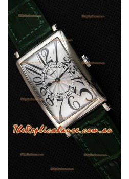 Franck Muller Long Island Ladies Replica Watch in Swiss Quartz Movement Green Strap 