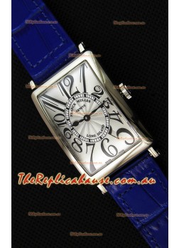 Franck Muller Long Island Ladies Replica Watch in Swiss Quartz Movement Blue Strap 
