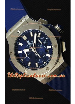 Hublot Big Bang Steel Blue Swiss Replica Watch 1:1 Mirror Replica 