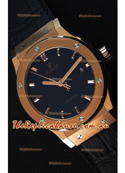 Hublot Classic Fusion King Gold Swiss Replica Watch - 1:1 Mirror Replica
