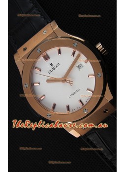 Hublot Classic Fusion King Gold Opalin Swiss Replica Watch - 1:1 Mirror Replica