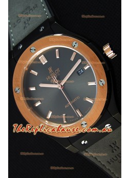 Hublot Classic Fusion Ceramic King Gold Grey Dial Swiss Replica Watch - 1:1 Mirror Replica