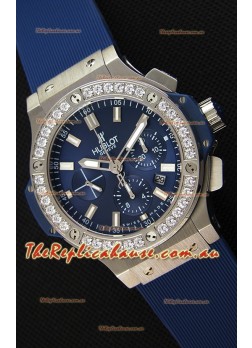 Hublot Big Bang Blue Steel Blue Dial Swiss Replica Watch 1:1 Mirror Replica