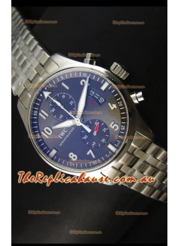 IWC IW387802 Pilot Chronograph 1:1 Mirror Replica with Steel Bracelet