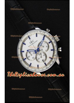 IWC Schaffhausen Japanese Replica Watch Quartz Movement in White Dial 