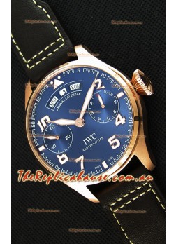 IWC Big Pilot Annual Calender Steel Blue Dial 1:1 Mirror Replica