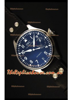 IWC Big Pilot IW500901 - Functional Power Reserve Brown Strap Black Dial 1:1 Mirror Watch
