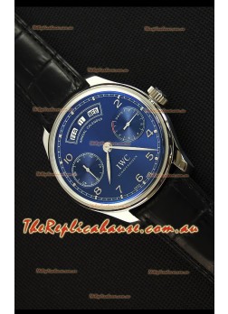 IWC Portugieser Annual Calender Midnight Blue IW503502 1:1 Mirror Replica Watch